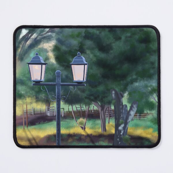 Item preview, Vintage street lamp on a bucolic landscape designed and sold by AssortedDrawings.