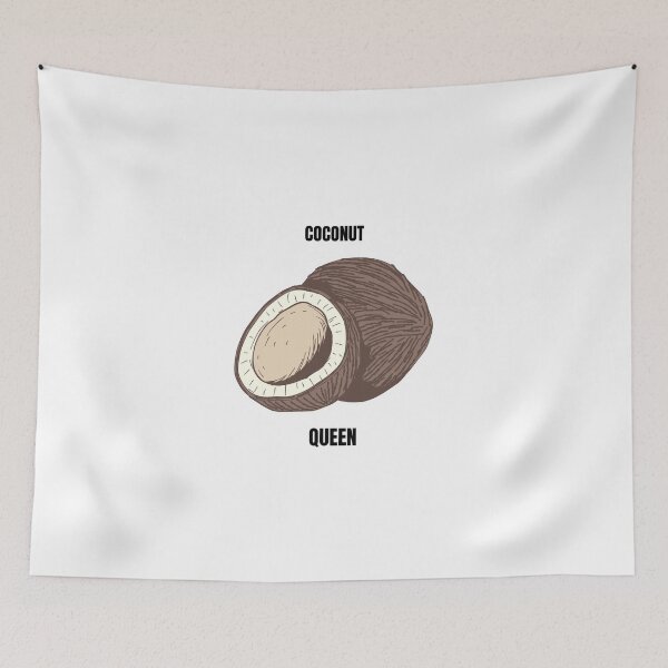Item preview, Coconut Queen – Tropical Coconut Design designed and sold by TropicalTrails.