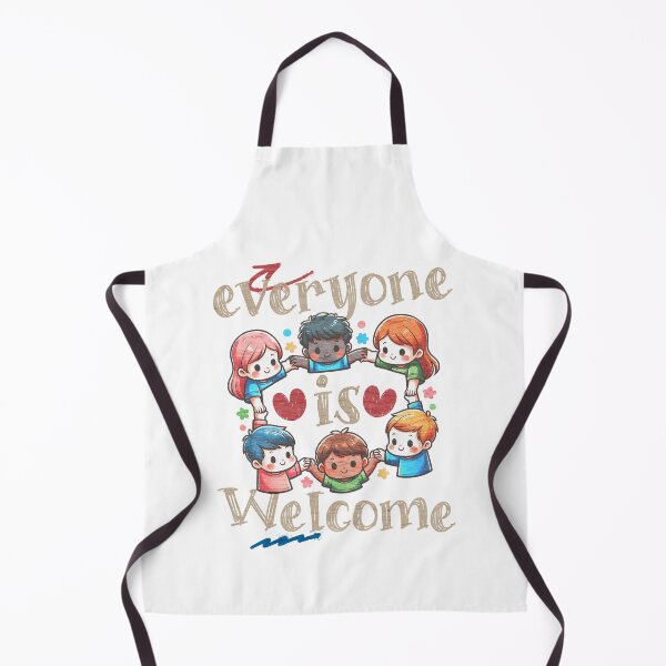 Item preview, Everyone Is Welcome Here – Diverse Kids Holding Hands | Unity & Equality designed and sold by DAMOTAmagazine.