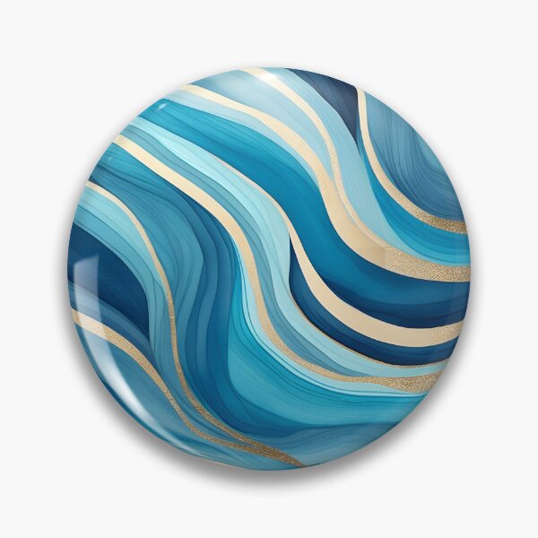 Item preview, Blue Watercolor Elegant Ocean  Abstract Swirl Pattern, patterns blue designed and sold by Collagedream.