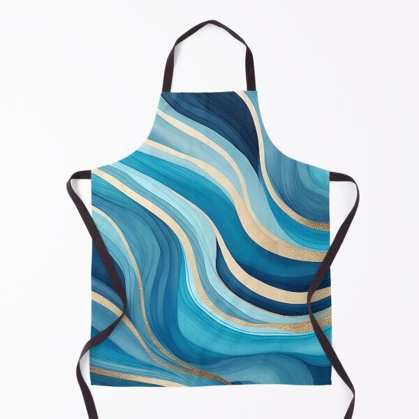 Item preview, Blue Watercolor Elegant Ocean  Abstract Swirl Pattern, patterns blue designed and sold by Collagedream.