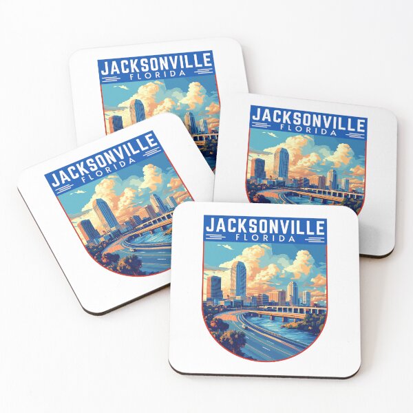 Item preview, Jacksonville in Florida, USA Travel Badge designed and sold by MaateoDesign.