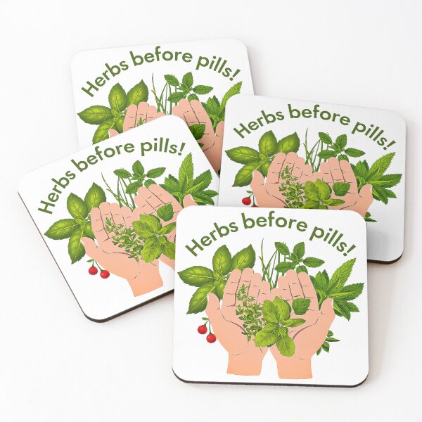 Item preview, Food Not Pharma Herbs Before Pills designed and sold by Amanda's Factory.