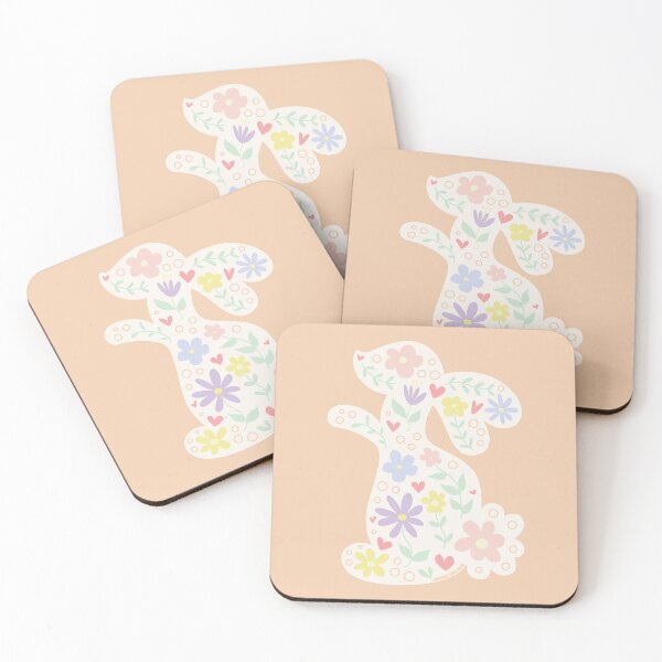 Item preview, Doodle Spring Floral Bunny, Pastel © GraphicLoveShop designed and sold by Graphic Love Shop.
