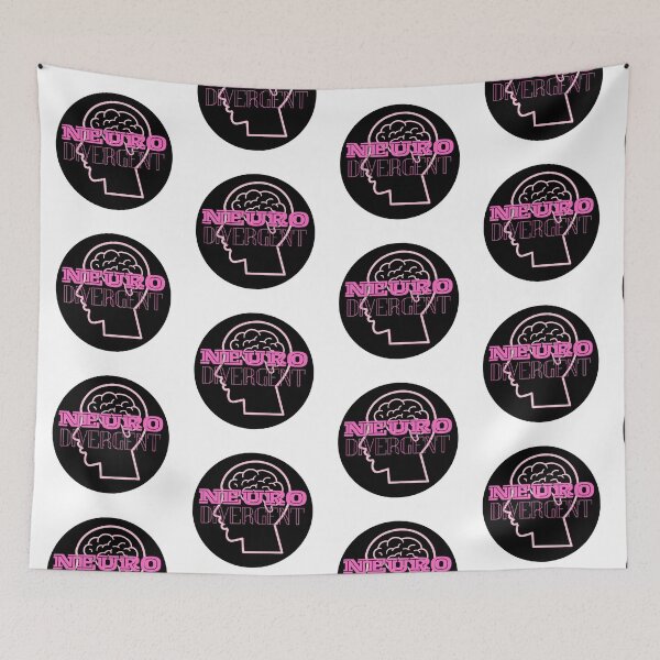Item preview, Neurodivergent Brain in a Pink Head designed and sold by Mothe3rd.