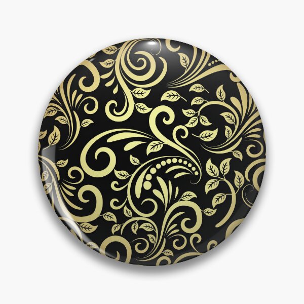 Item preview, Elegant Golden Vines Luxury Gold and Black Pattern on Transparent Background designed and sold by FestDrip.