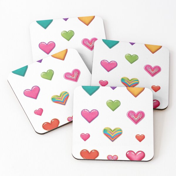 Item preview, Fun Bright Colourful Hearts designed and sold by PaperCraftersUk.