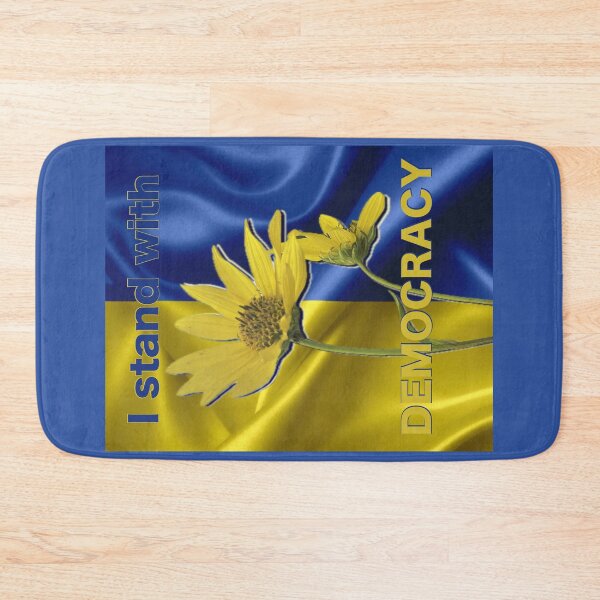 Item preview, I Stand with Democracy Sunflower and Ukrainian Flag Design - Unity, Hope, Solidarity Collection designed and sold by aadventures.