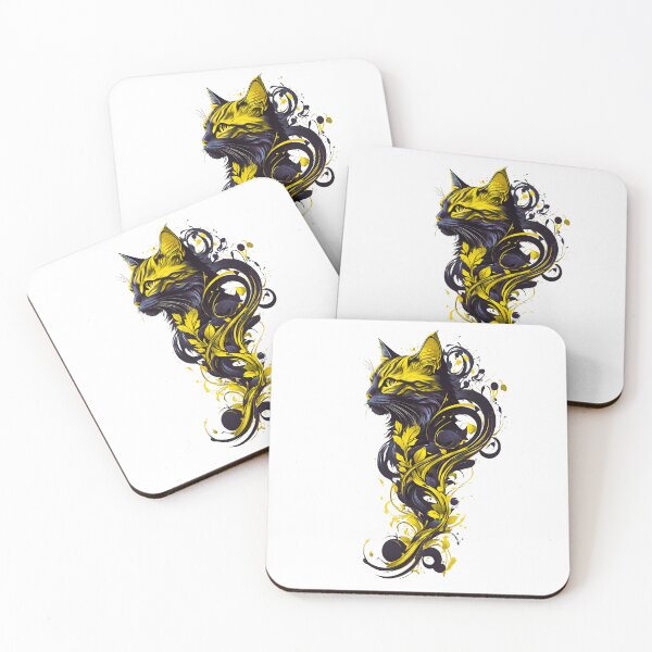 Item preview, Cat Art Yellow designed and sold by StefAnimal.