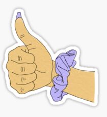 lavender scrunchie Sticker