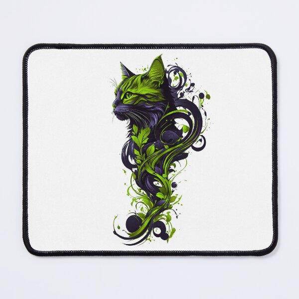 Item preview, Cat Art Green designed and sold by StefAnimal.