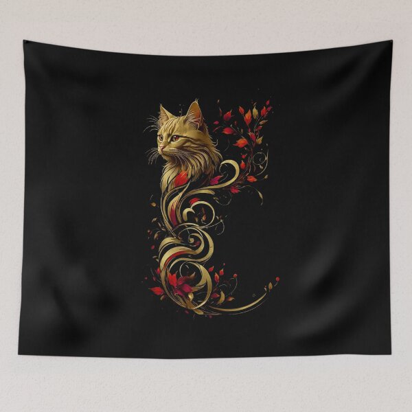 Item preview, Cat Flower Art 1 designed and sold by StefAnimal.