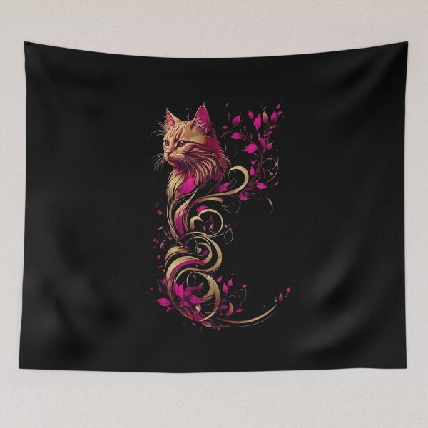 Item preview, Cat Flower Art 2 designed and sold by StefAnimal.