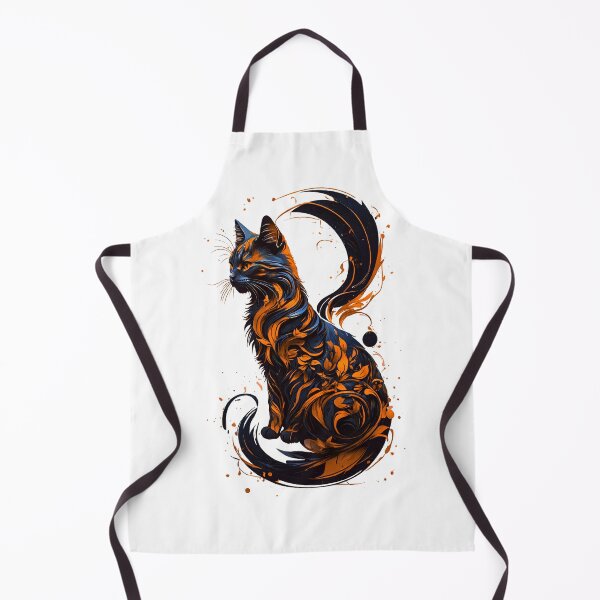 Item preview, Cat With Flowers Orange designed and sold by StefAnimal.