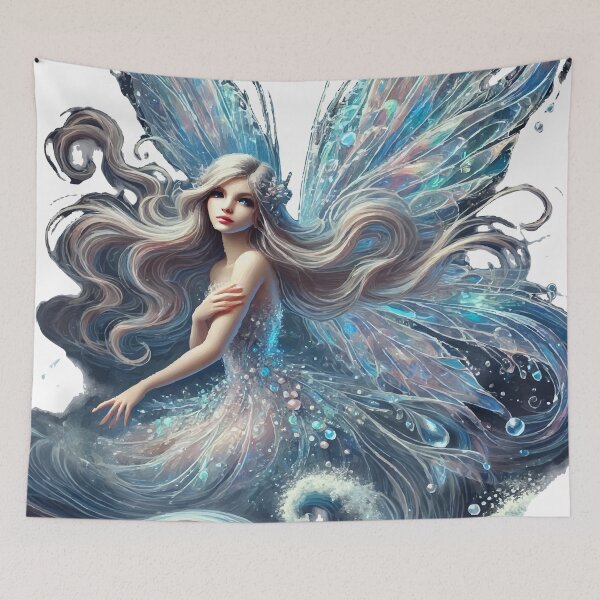 Item preview, Ocean’s Embrace – Ethereal Water Fairy designed and sold by AbstractAnom.