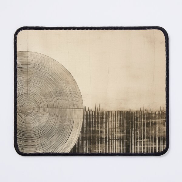Item preview, Minimalist japandi and wabi sabi style abstract textured rustic woodcut sketch designed and sold by filigreedigital.