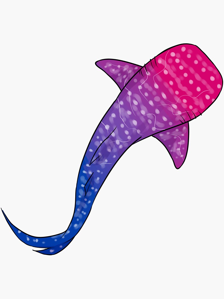 Bi Pride Shark Sticker For Sale By Beatrees Redbubble