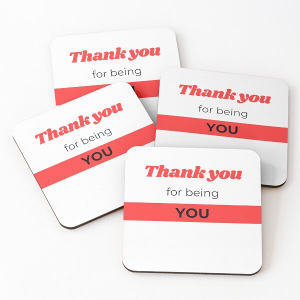Item preview, Red Thank you for being you designed and sold by gemna117.