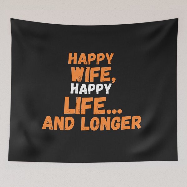 Item preview, Happy wife, happy life designed and sold by likeforcode.