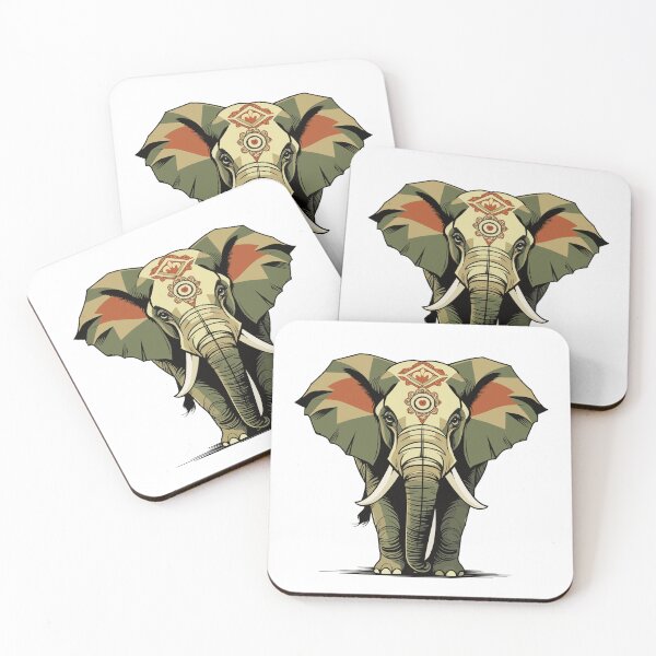 Item preview, An elephant simple Retro Vintage Vector Art designed and sold by Printips store.
