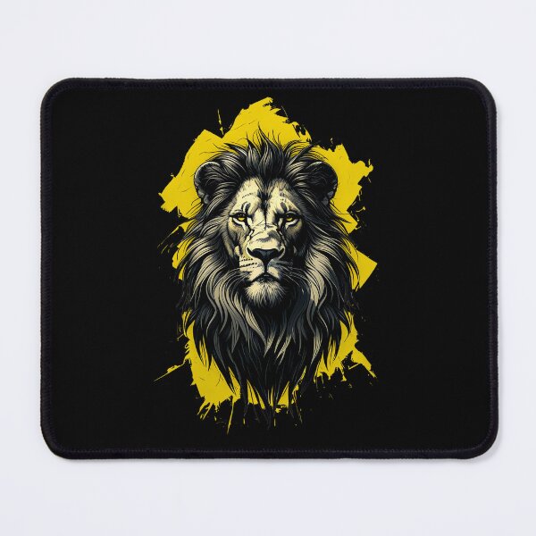 Item preview, Lion Abstract Yellow designed and sold by StefAnimal.