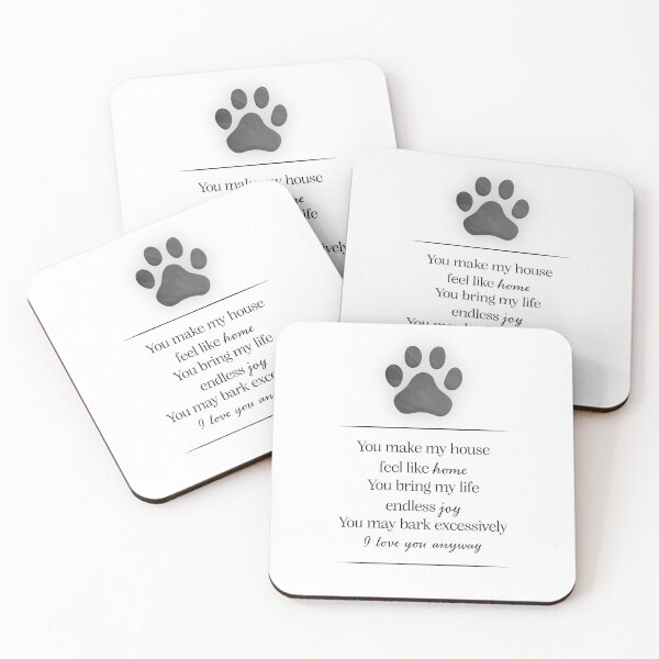 Item preview, dog print and text designed and sold by Ben-Schaal.