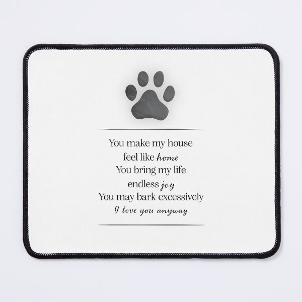 Item preview, dog print and text designed and sold by Ben-Schaal.