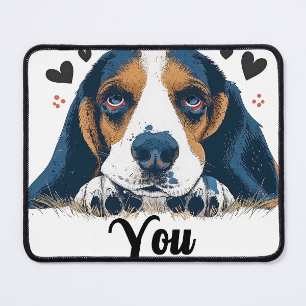 Item preview, Sad Beagle with Thank You Message and Hearts designed and sold by MirraStore.