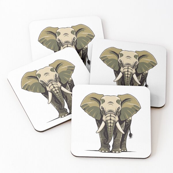Item preview, An elephant, simple Retro & Vintage Vector Art designed and sold by Printips store.