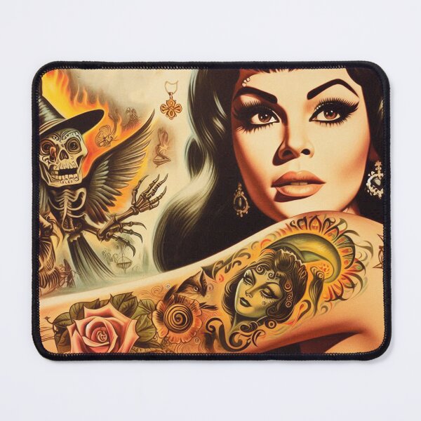 Item preview, Gothic Tattoo Girl designed and sold by PulpVintage.