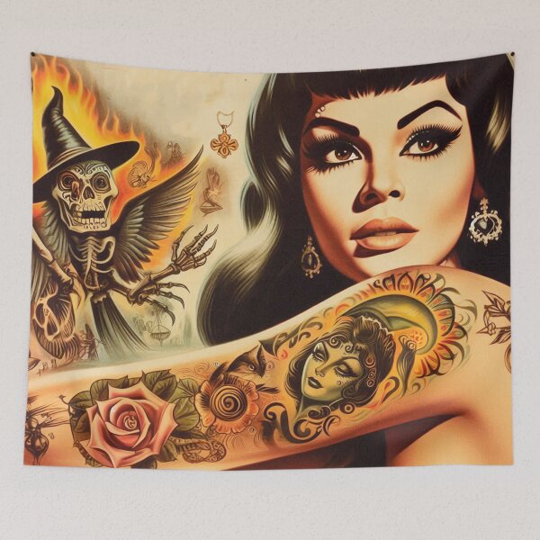 Item preview, Gothic Tattoo Girl designed and sold by PulpVintage.