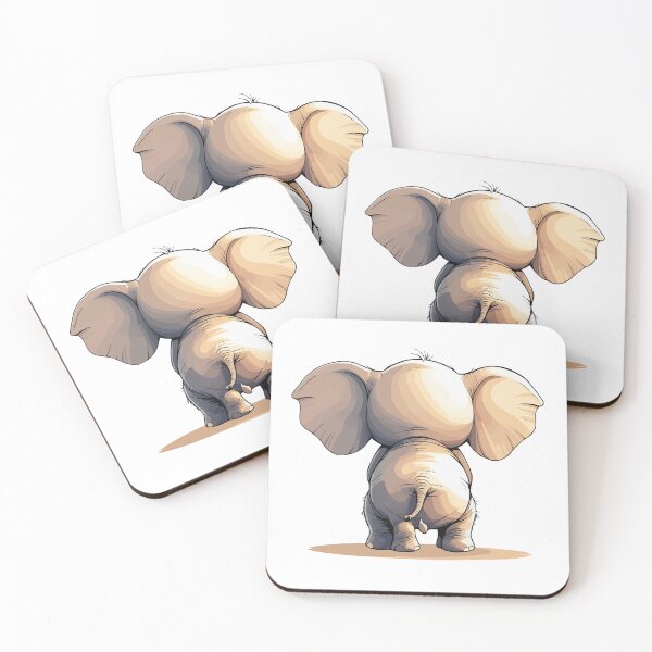 Item preview, cute baby white elephant vector image designed and sold by Printips store.