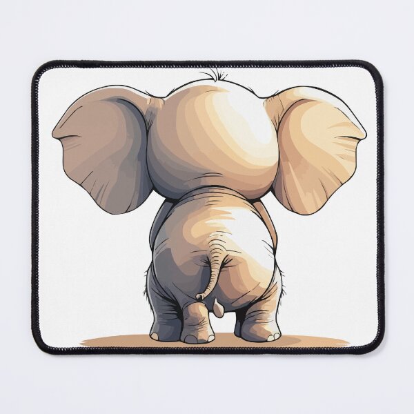 Item preview, cute baby white elephant vector image designed and sold by Printips store.
