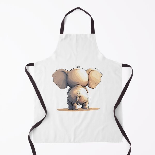 Item preview, cute baby white elephant vector image designed and sold by Printips store.