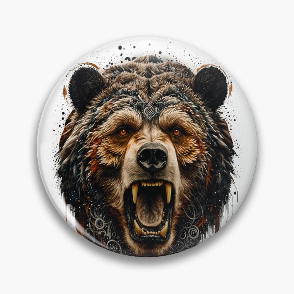 Item preview, Bear Abstract Art - ORANGE designed and sold by StefAnimal.