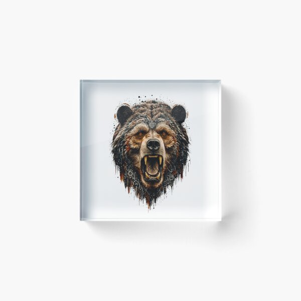Item preview, Bear Abstract Art - ORANGE designed and sold by StefAnimal.