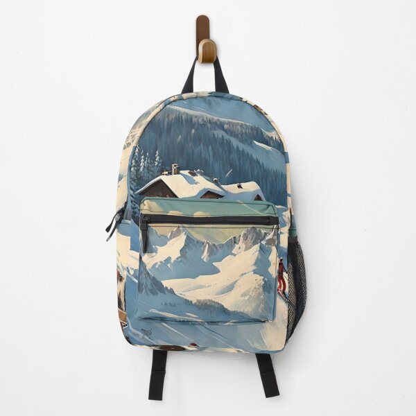 Item preview, Winter Vintage Ski Slope French Alps designed and sold by Esterlane.