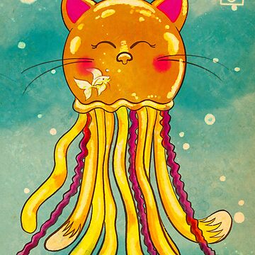 Artwork thumbnail, Cat Jelly by Flickingjane