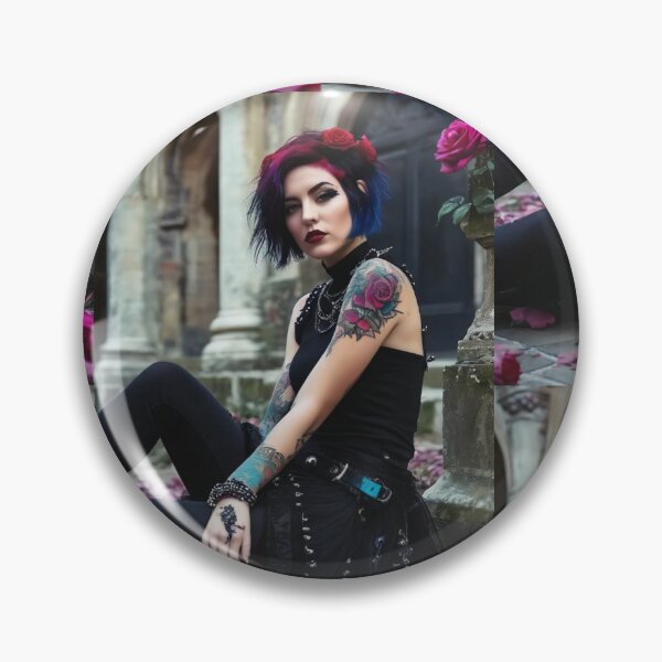 Item preview, Dark Goth Rock Girl designed and sold by TheDarkWardrobe.