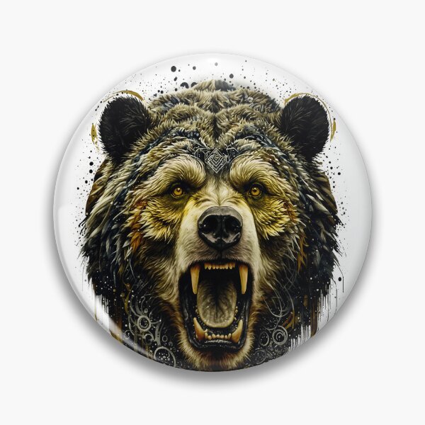 Item preview, Bear Abstract Art - YELLOW designed and sold by StefAnimal.