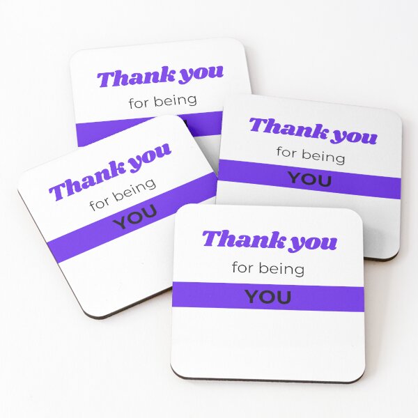 Item preview, Blue Thank you for being you designed and sold by gemna117.