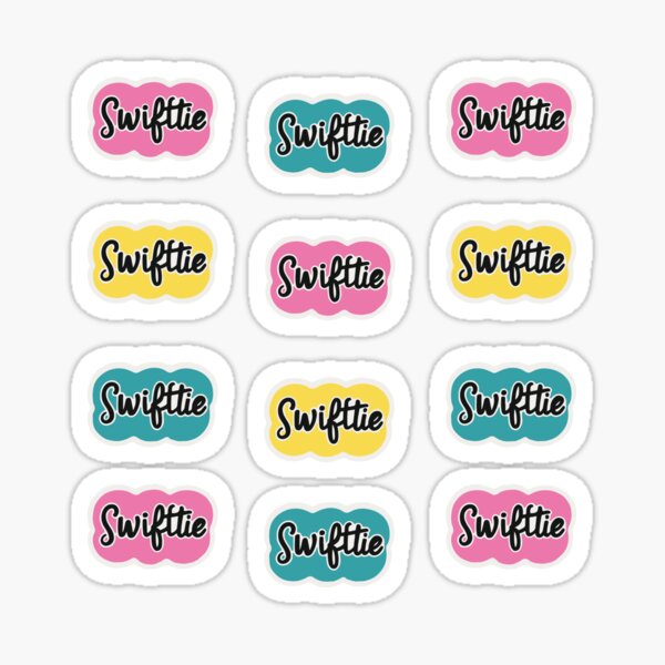 Item preview, Swiftie pack of 12 stickers designed and sold by cutedesignsBydidi.