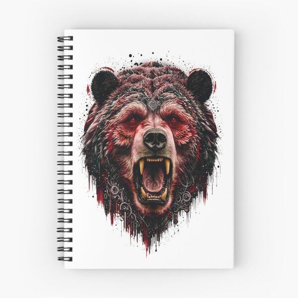 Item preview, Bear Abstract Art - RED designed and sold by StefAnimal.