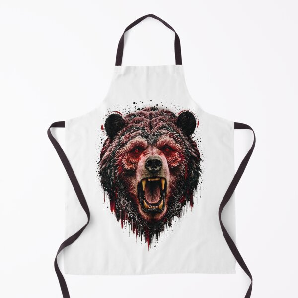Item preview, Bear Abstract Art - RED designed and sold by StefAnimal.
