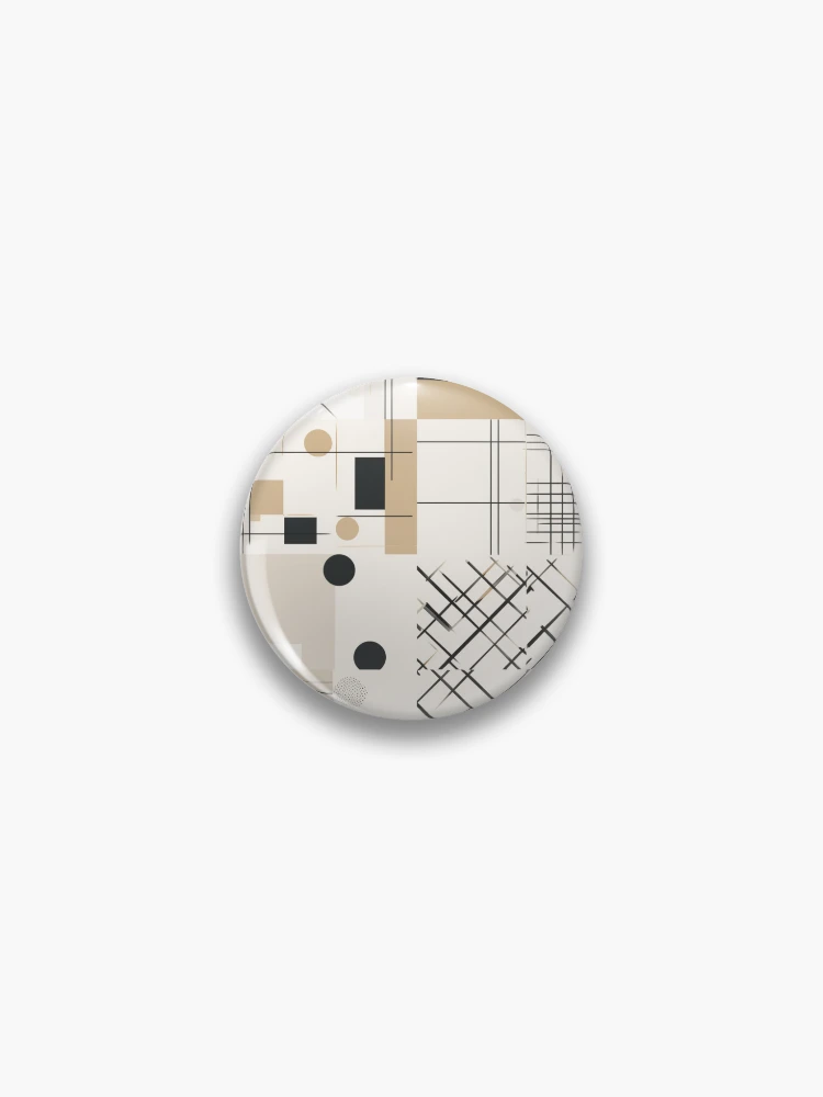 Thumbnail 1 von 3, Button, Modernes Raster designt und verkauft von PixelPatchwork.