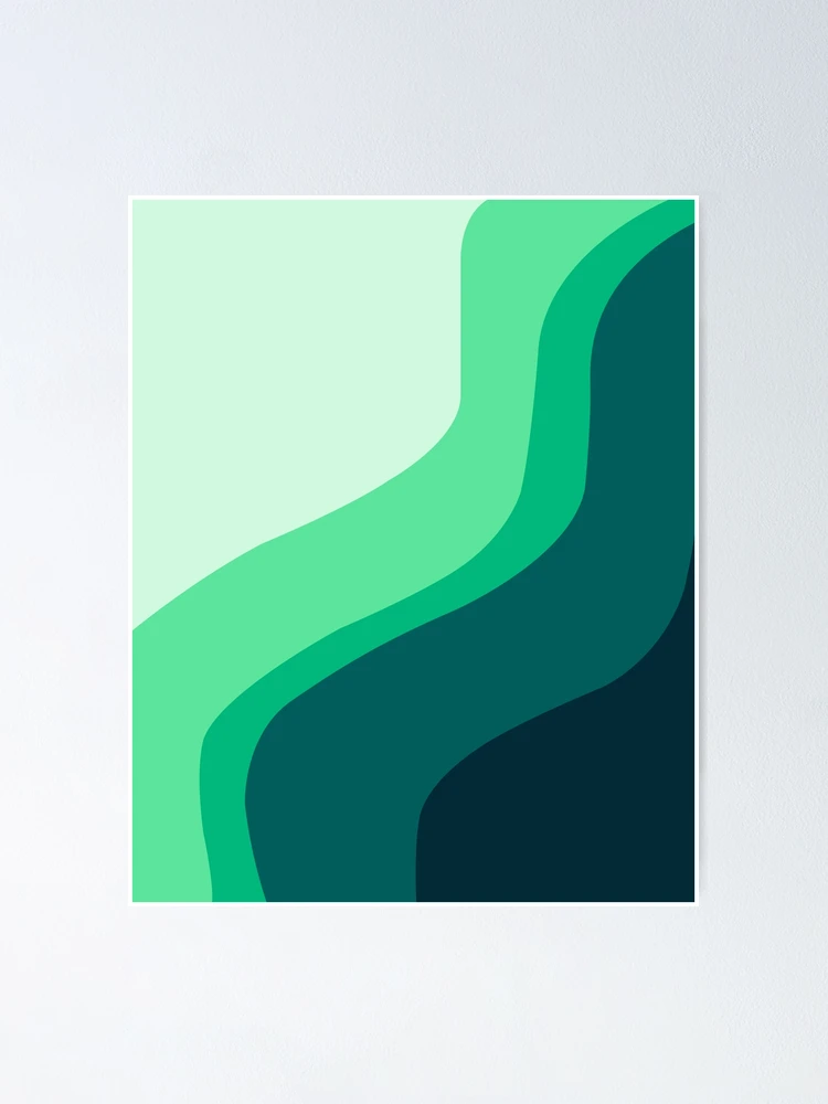 Thumbnail 1 of 3, Poster, Abstract Gradient Layered Design designed and sold by Patternfluent.