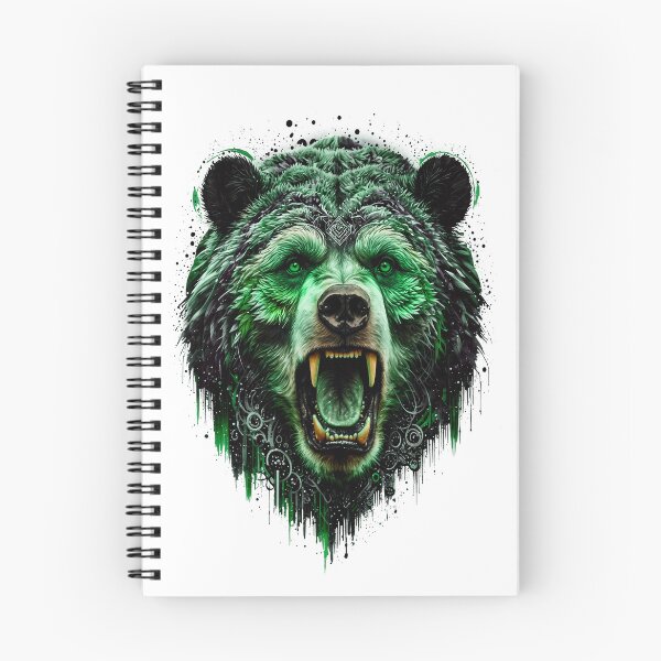 Item preview, Bear Abstract Art - GREEN designed and sold by StefAnimal.