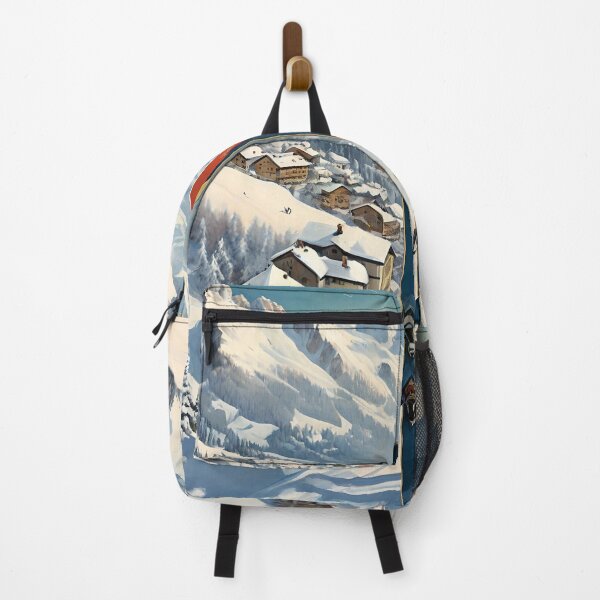Item preview, French Alps Winter Vintage Ski Print designed and sold by Esterlane.