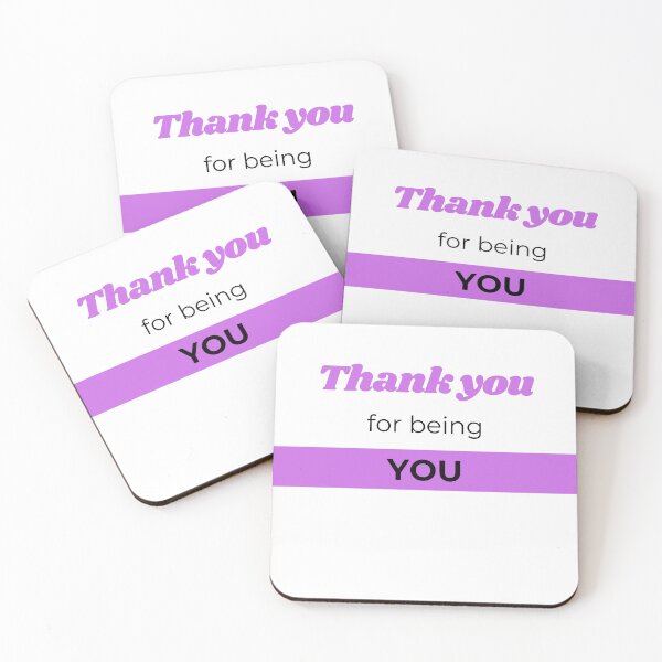 Item preview, Purple Thank you for being you designed and sold by gemna117.