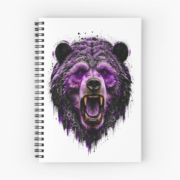 Item preview, Bear Abstract Art - PURPLE designed and sold by StefAnimal.